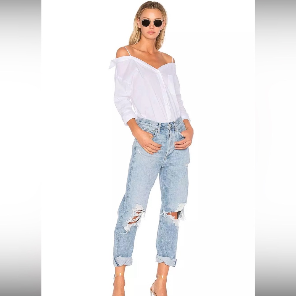Agolde jeans fall out 90s distressed size 23 EUC